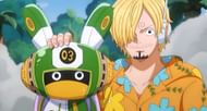 Sanji saving Vegapunk Edison from Seraphim (Image via Toei Animation)